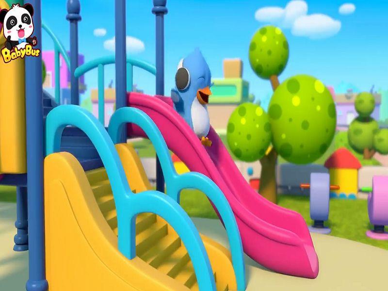 Lets Go Down The Slide Baby Panda Got  Injured