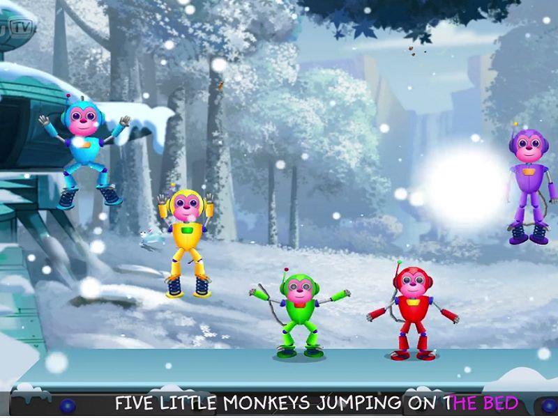 Five Little Monkeys Jumping On The Bed - 2