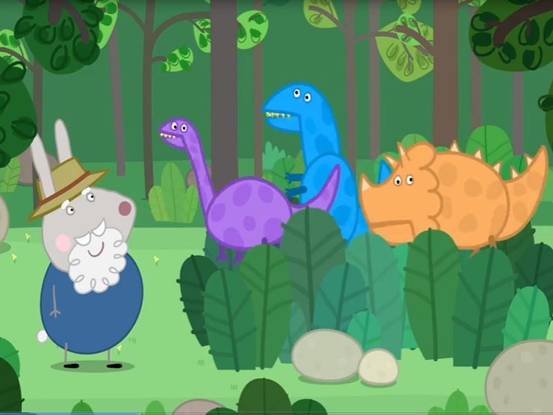 Peppa Pig S04E16 Grampy Rabbits Dinosaur Park