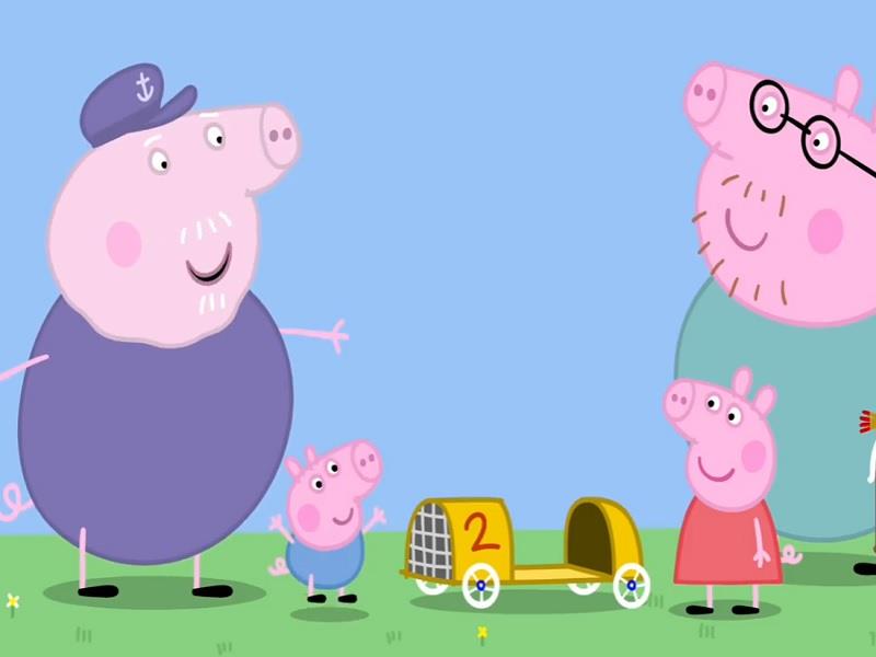 Peppa Pig S04E32 Georges Racing Car