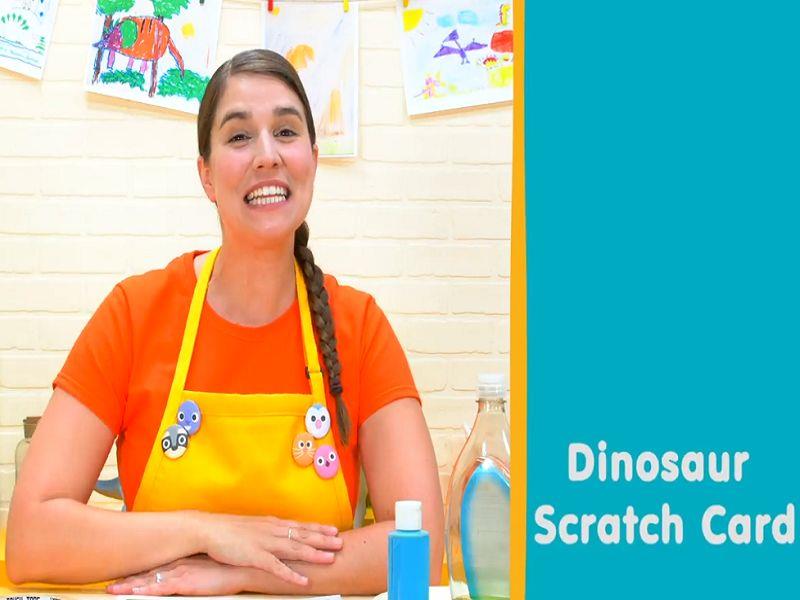 Dinosaur Scratch Card